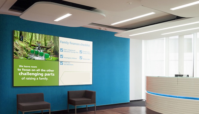 banca cartelería digital